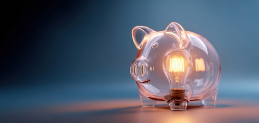 The Piggy Bank Illuminated by a Vintage Lightbulb Demonstrating Creative Savings Ideas
