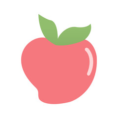 Flat Vector Peach – Cute Minimalist Fruit Illustration