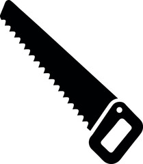 Hand Saw Silhouette Vector