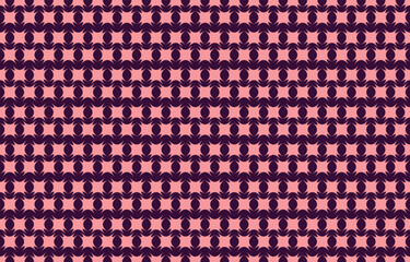 Set of symmetrical components in a continuous pattern for décor. Wallpaper, textiles, and ceramics all have prints. Illustration in vector format.