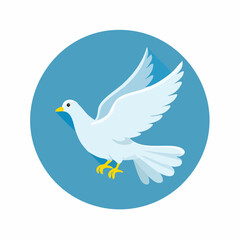 dove with peace sign