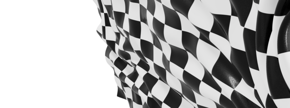 High-resolution checkered flag image. Ideal for racing, sports, and competition themes.