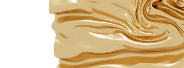 High-resolution image of golden silk fabric with elegant drapes and folds. Perfect for luxury...