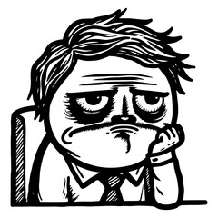 Burnt Out Employee Meme