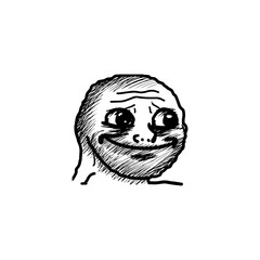 Fake Happy Meme Face