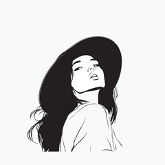 silhouette of a girl