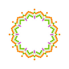 tricolor floral mandala illustration for Indian national days and republic day transparent design