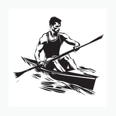man in kayak