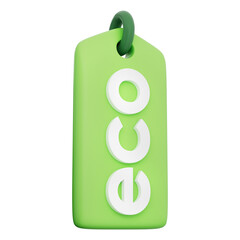 Eco green tag label with recycle symbol natural organic concept badge leaf icon