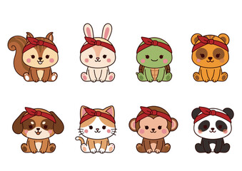 鉢巻動物８人衆