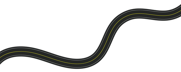 Curving Road Illustration