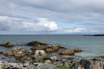 A quiet harbor in the Lofoten Islands, Norway. 