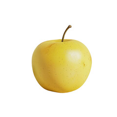 A single yellow apple on black background a fresh fruit image