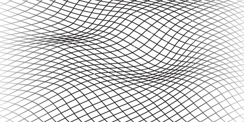 Distressed overlay texture of weaving fabric, cloth knitted. Grunge black and white abstract monochrome background vector