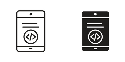 Mobile app development icon