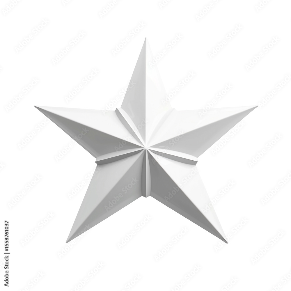 Poster white eight-pointed star isolated on black background simple geometric shape design element