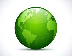 Obraz premium Green Earth Globe