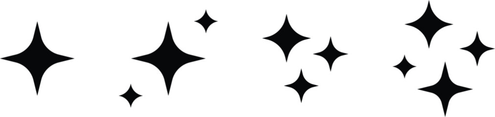 Sirius Vector icon. Star, Shine symbol. Twinkling stars set. Vector illustration