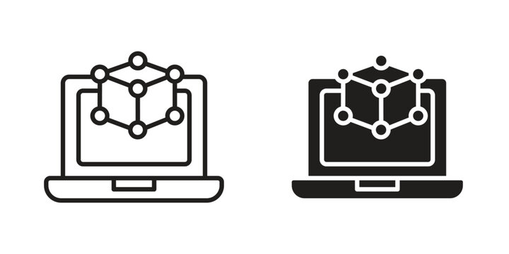 Computer simulation icon