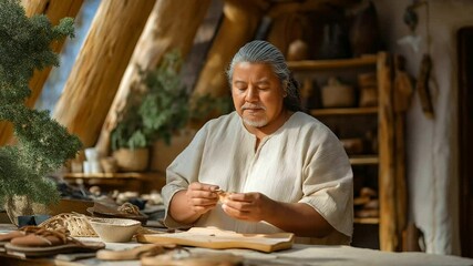 Crafting Huaraches: A Skilled Vendor in Her Workshop