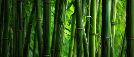 The Peaceful Bamboo Grove Surrounded by Lush Greenery and Serenity.