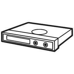 Fototapeta premium External Slimline DVD-RW Drive Portable Optical Disc Reader and Writer for Laptops and Desktops