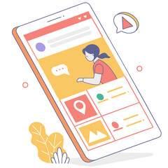 
Modern Flat Vector Illustration – Perfect for Business, UI, Education, Technology, and More