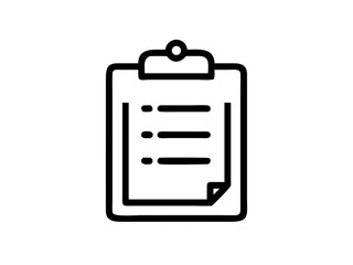 Checklist Icon Simple Clipboard Design for Tasks