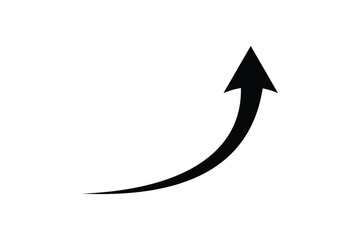 Black arrow graph chart moving up vector file type