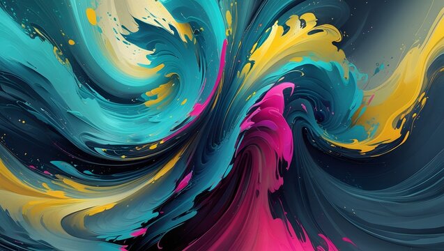 abstract colorful background with waves