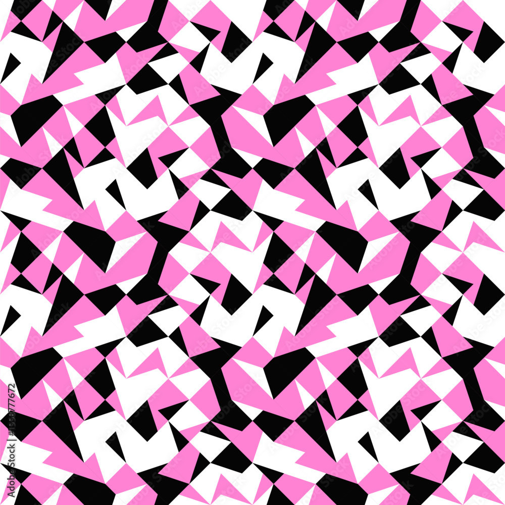 Aufkleber random threetone pattern background - repetitive abstract repeating seamless vector design