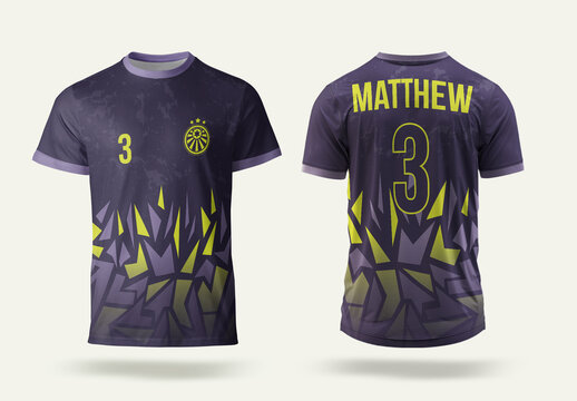 Editable Sport Jersey Design Template