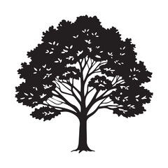 Fototapeta premium tree silhouette vector