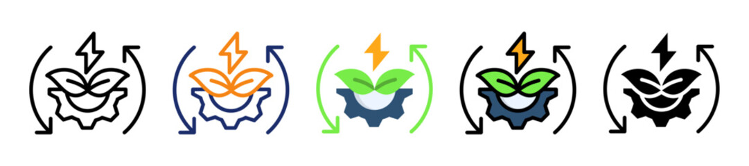 Renewable Energy Tech Icon