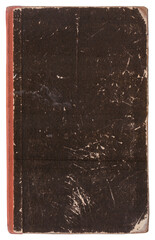 Vintage background of old book torn paper texture with scratches
