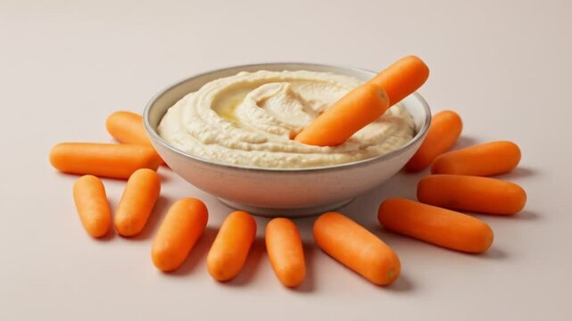 Carrots and creamy dip delight