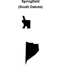 Springfield (South Dakota) blank outline map