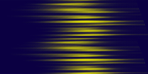 Yellow halftone on blue background. Vector dotted sparkles or halftone shine pattern texture Pop Art Style Background. EPS 10