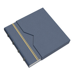 Elegant hardcover book with protective slipcase