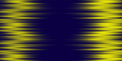 Yellow halftone on blue background. Vector dotted sparkles or halftone shine pattern texture Pop Art Style Background. EPS 10