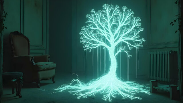 Ethereal Ghost Plant with Phasing Digital Roots