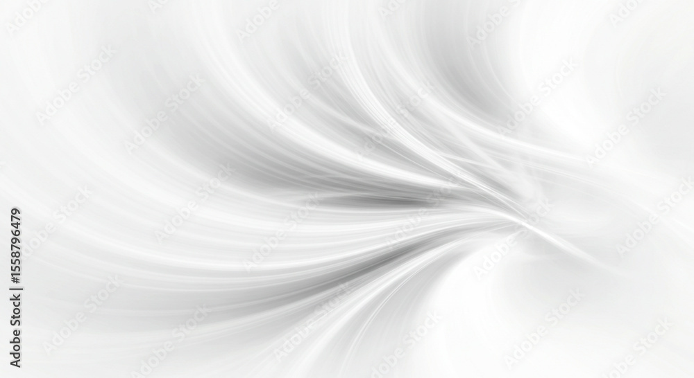 Poster abstract white and gray background design with flowing lines and elegant aesthetics