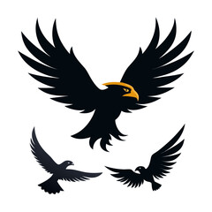 Obraz premium Showcasing different poses and styles, symbolizing freedom, strength, and power vector icon on white background. 