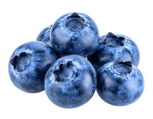 Obraz premium A perfect pile of luscious blueberries, showcasing their natural bloom and rich blue hue.