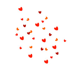Red Hearts Illustration