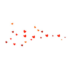 Red Hearts Illustration