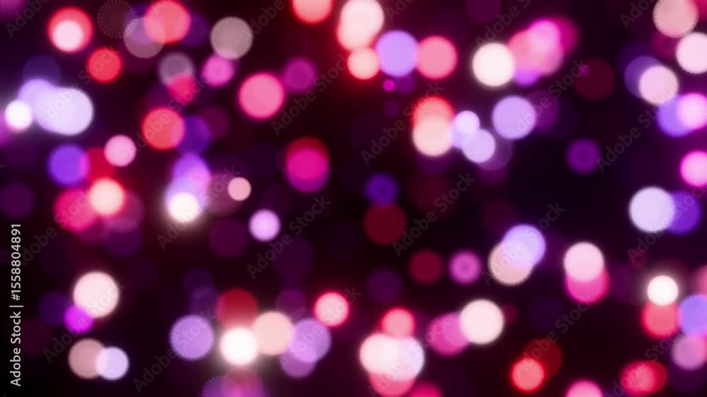 Poster radiant bokeh bloom vibrant light loop