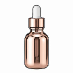 Naklejka premium Rose Gold Boston Round Dropper Bottle