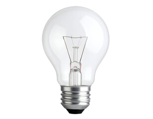 A classic incandescent light bulb stands as a symbol of bright ideas and sustainable energy solutions.