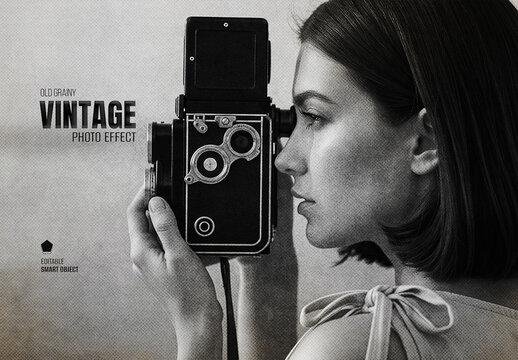 Old Grainy Vintage Photo Effect